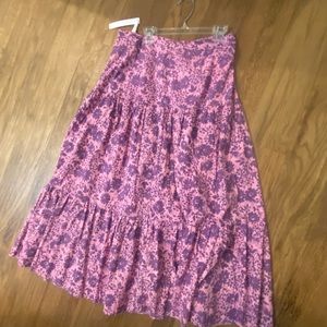 Pink Summery Midi skirt Maisie